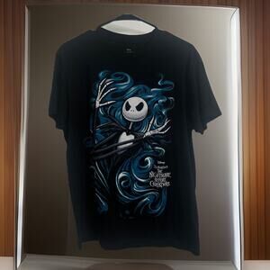Disney Nightmare Before Christmas Jack Skeleton Short Sleeve T-Shirt Medium